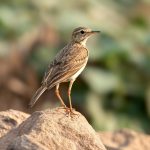 Paddyfield Pipit (Anthus rufulus) @ Satpura National Park, India. Photo: Håvard Rosenlund